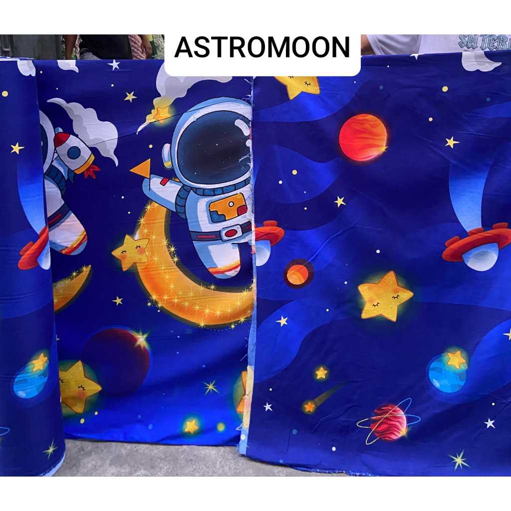 GROSIR KAIN KATUN DISPERSE POLIMIKRO GRADE A KAIN SPREI MOTIF ANGKASA