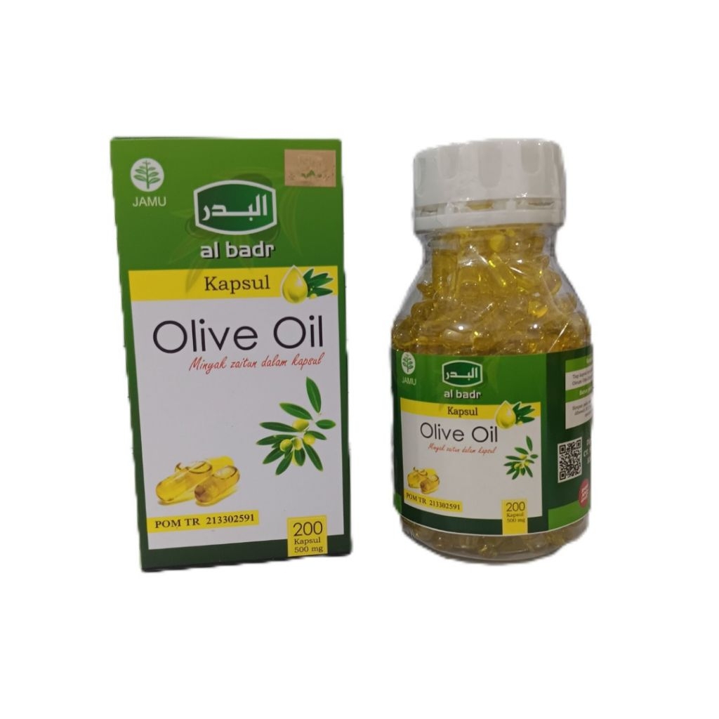Kapsul Olive Oil Minyak Zaitun 200kps Al Badr / Membantu memelihara kesehatan dengan menambah zat gi