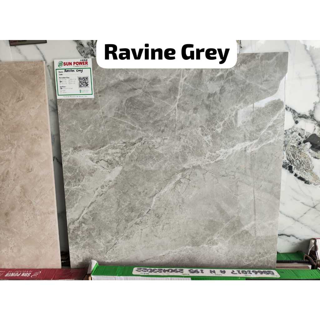 GRANIT LANTAI 60X60 SUN POWER RAVINE GREY