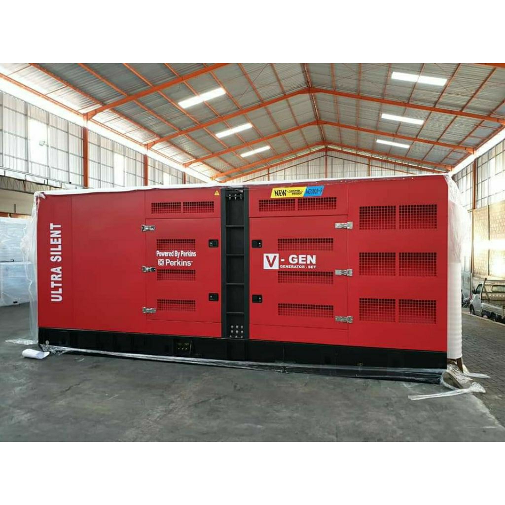 Genset silent perkins 10 kva sampai 2000 kva