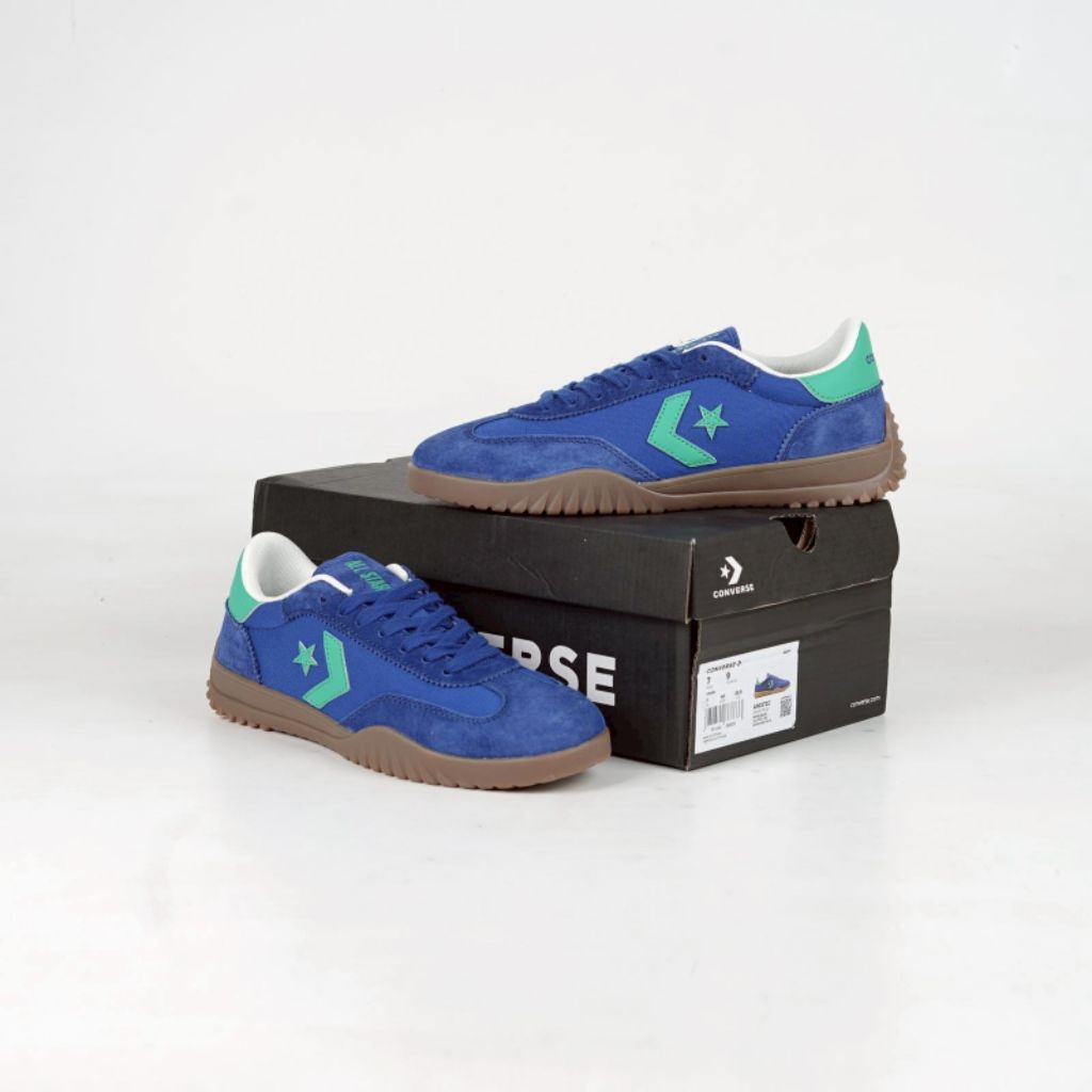 Converse Run Star Trainers Blue Apex Green