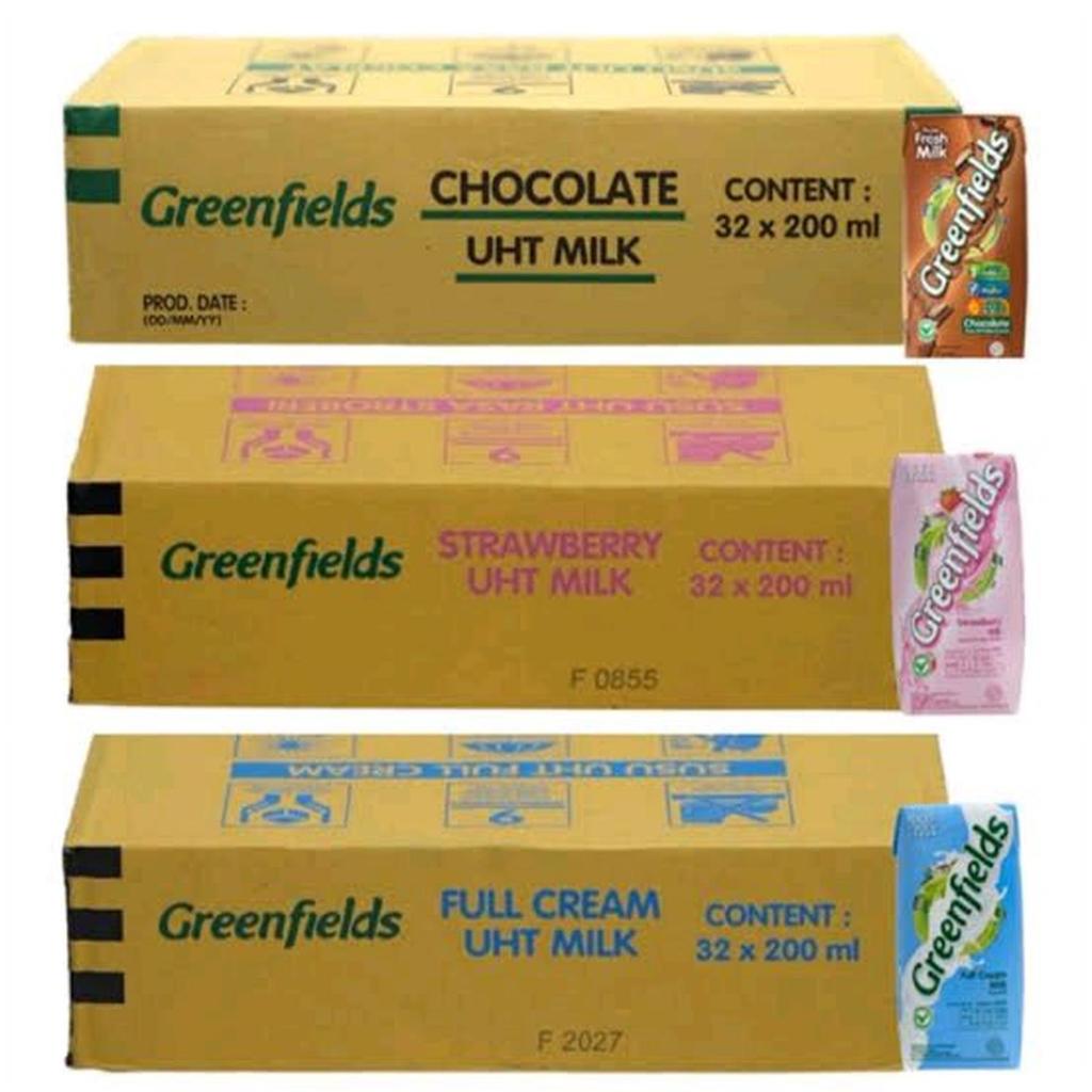 Susu Cair Greenfield Rasa Coklat Kemasan 200 ml