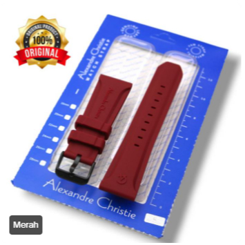 Tali Jam Tangan Alexandre Christie Digital Ukuran 24mm Tali Rubber Kuat Original Watches