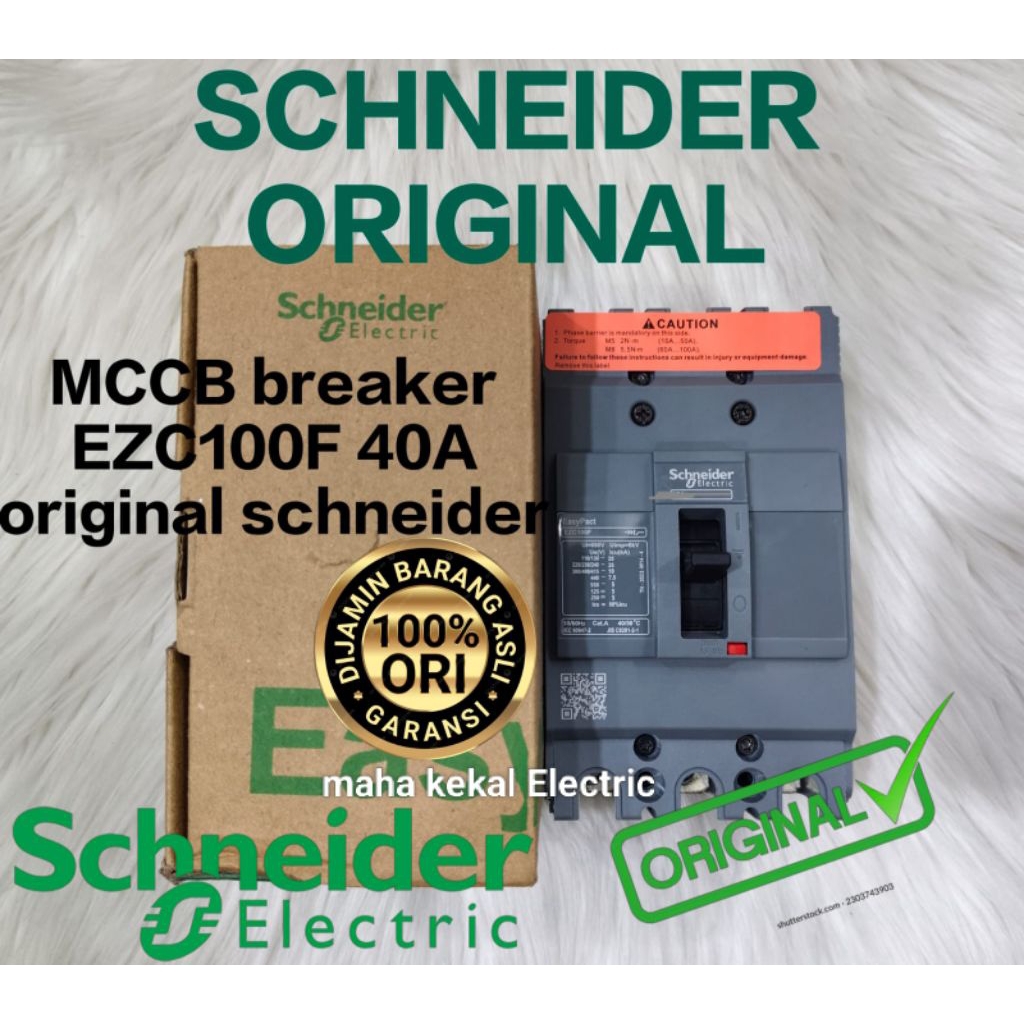 mccb breaker Schneideer. ezc100f3040 ezc100f 40a 3phase original mccb 40a breaker 40a nfb 40a mccb S