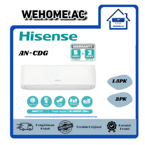 AC Hisense STANDAR 1,5PK AN12CDG / 2PK AN18CDG AC Standard Hisense AC  Hisense
