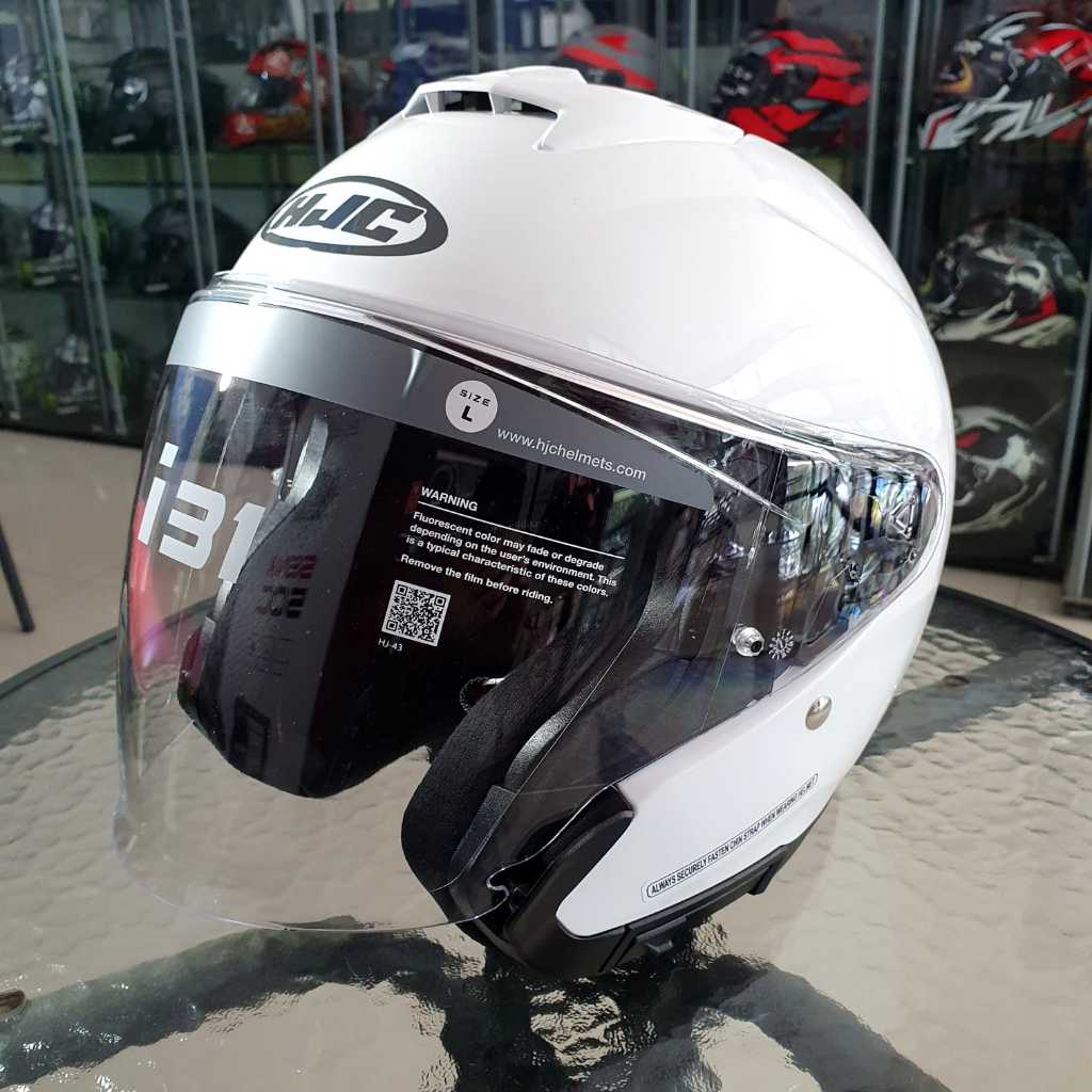 HJC i31 WHITE GLOSSY HALF FACE