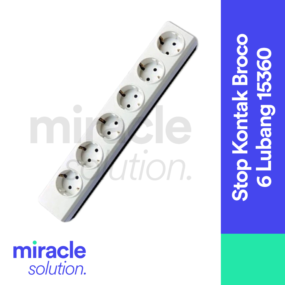 Stop Kontak BROCO 6 Lubang 15360