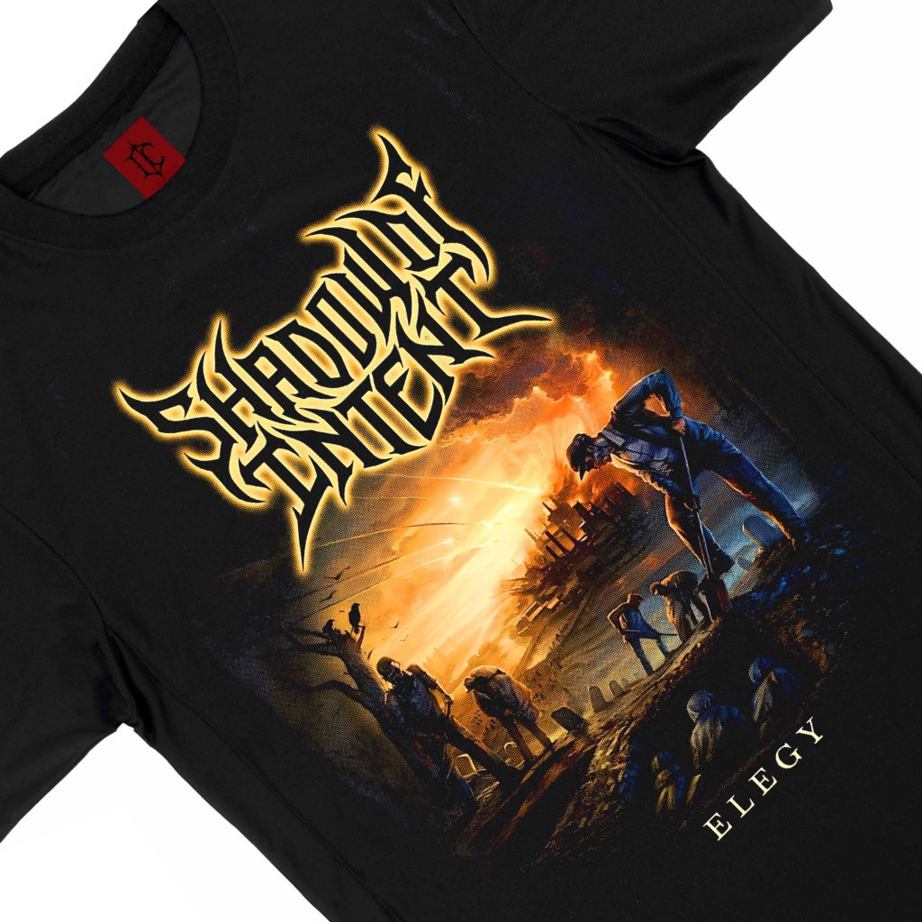 Kaos Shadow Of Intent - Elegy Baju Metal Original Distro Kaos Black Metal Baju Distro T-Shirt Band