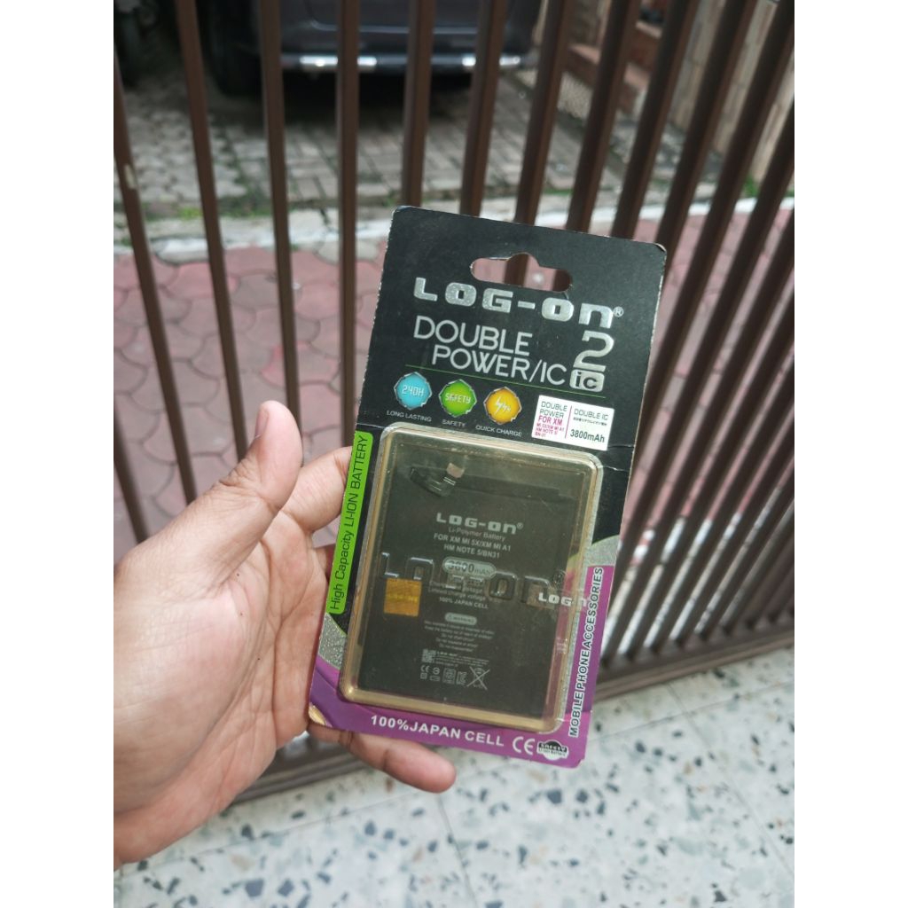 Baterai double power BN31 log on Xiaomi mi5x  , Xiaomi mi A1, note 5