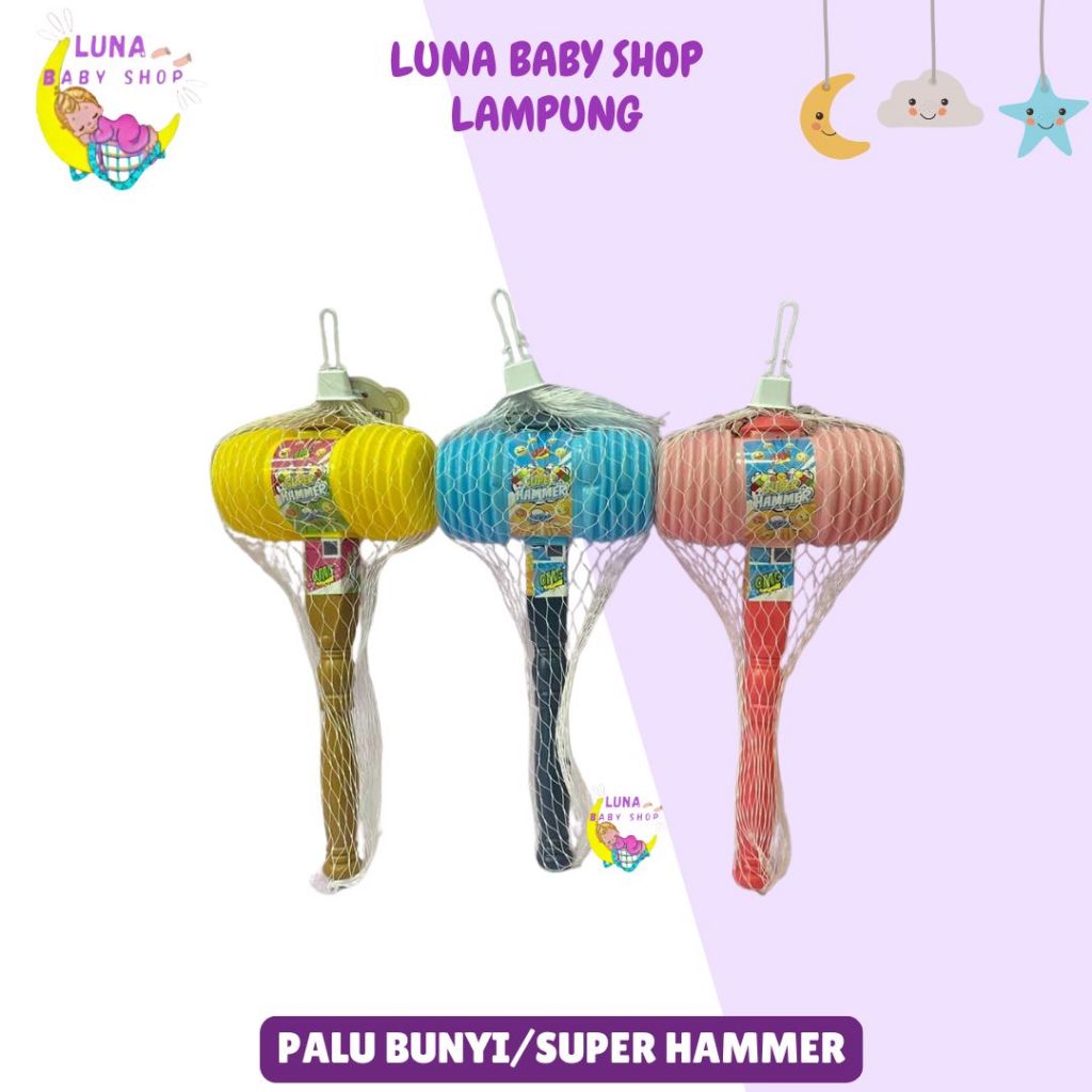 Mainan Palu Martil Plastik Besar Bunyi/Super Hammer