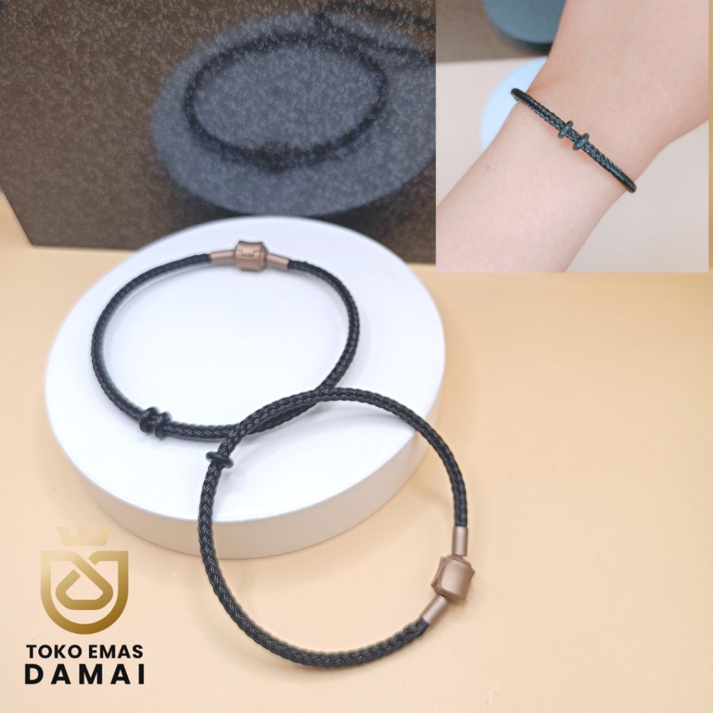 Gelang Tali Hitam - Toko Emas Damai Plered