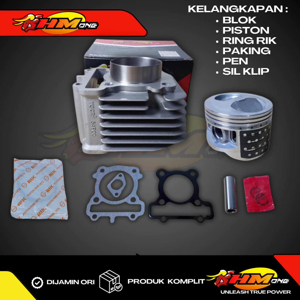 BLOK BLOCK SEHER BORE UP MIO J XRIDE 115 FINO 115 MIO SOUL 115 54,5mm 59mm RING RIK