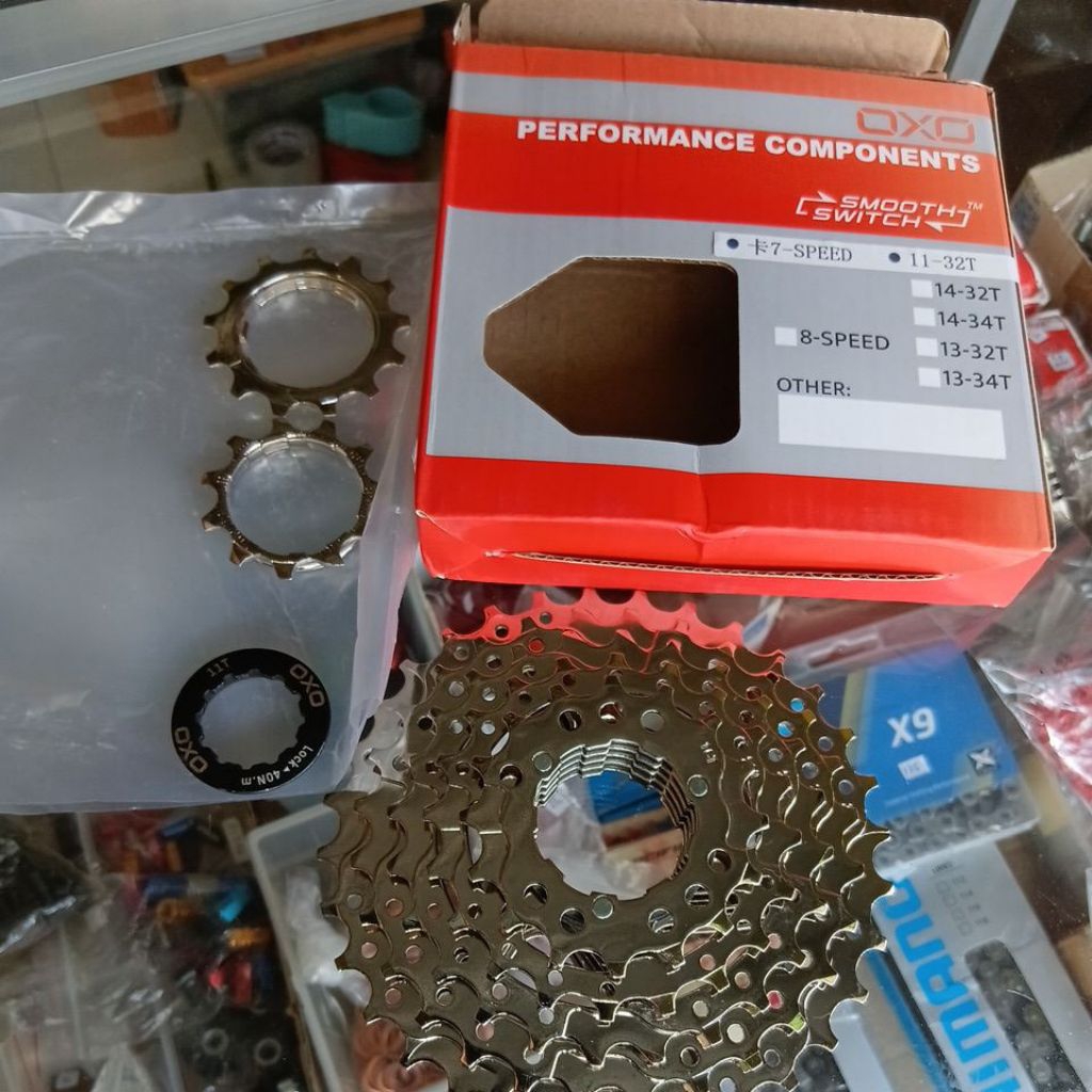 Sproket CASSETE 7 , 8 , 9 Speed Gear sepeda Belakang Slup