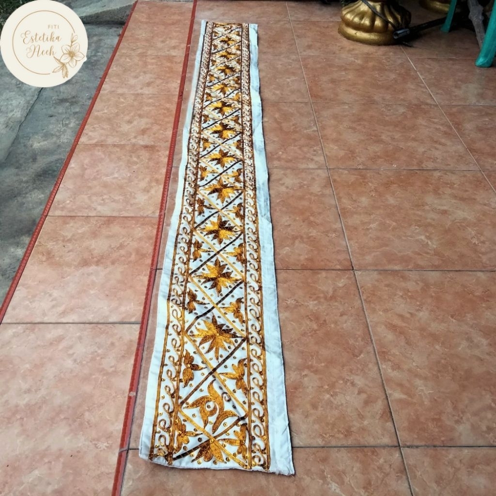 KASAP KAKI TANGGA PELAMINAN ACEH 200×20CM/DEKORASI PELAMINAN ACEH