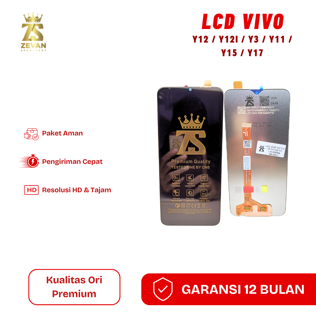 LCD VIVO Y12/Y12i/Y3/Y11/Y15/Y17 UNIVERSAL