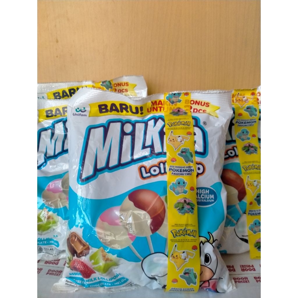MILKITA PERMEN LOLIPOP SUSU MIX REFIL-MILK CANDY 1PACK ISI 30PCS+BONUS 5