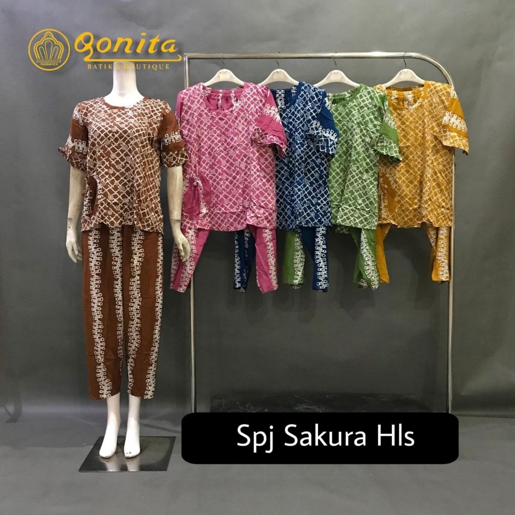 {Ld 110 Cm} Spj Sakura Hls by Qonita Batik Pekalongan