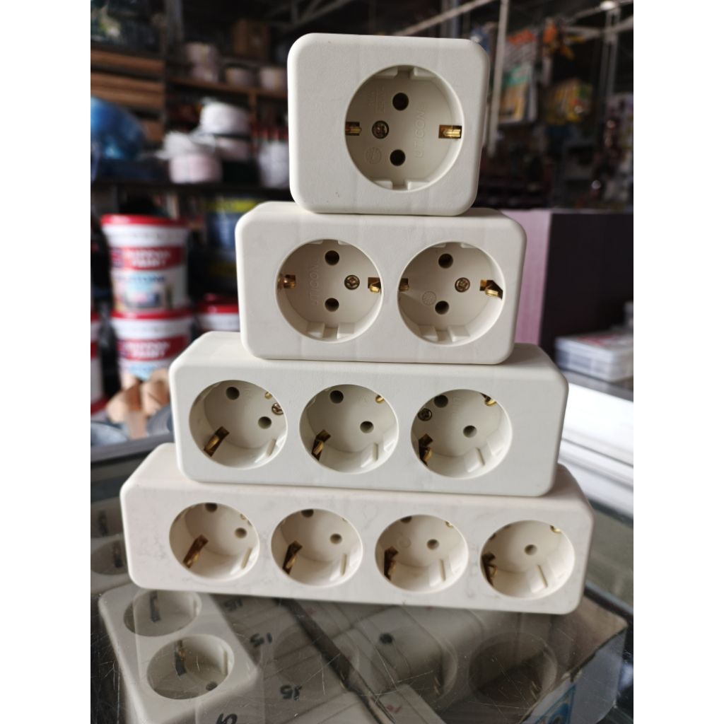 Stop Kontak Arde Portabel Uticon/Terminal listrik Lubang Uticon