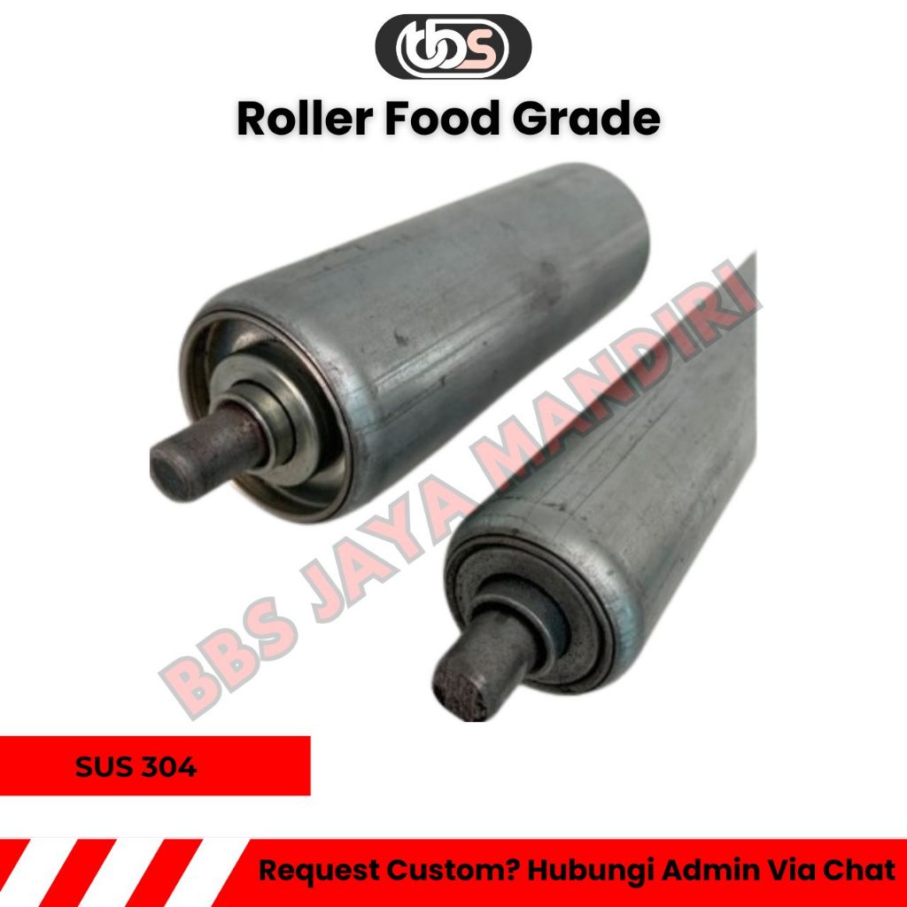 Roller Food Grade SUS 304 D38 x 1200 mm - Anti Karat Harga Terjangkau