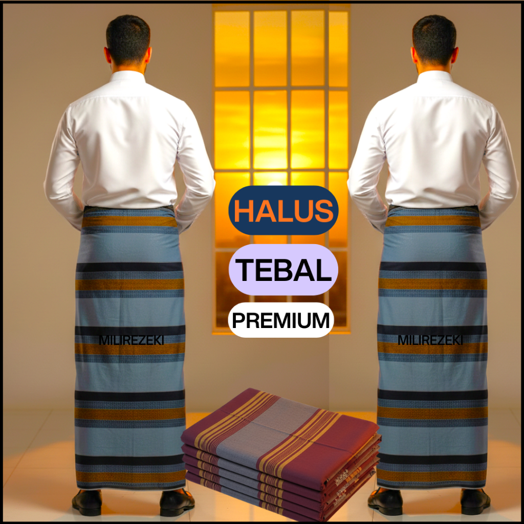Sarung Pria Dewasa Tenun Premium | Sarung Sholat Tebal Halus | Hadiah & Souvenir