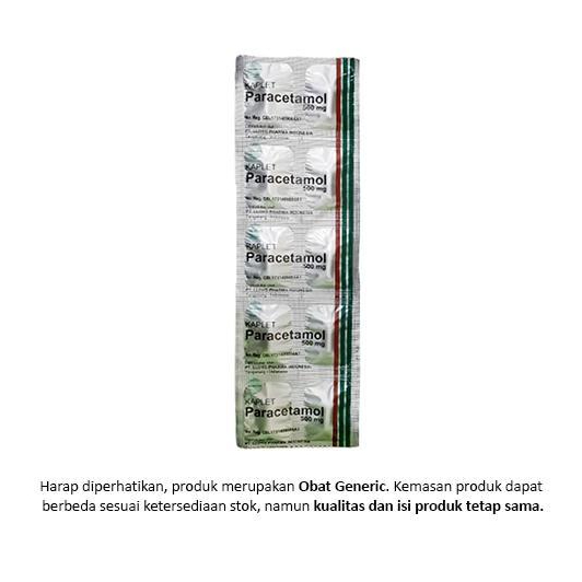 Paracetamol 500 Mg 10 Kaplet / Paracetamol 500mg