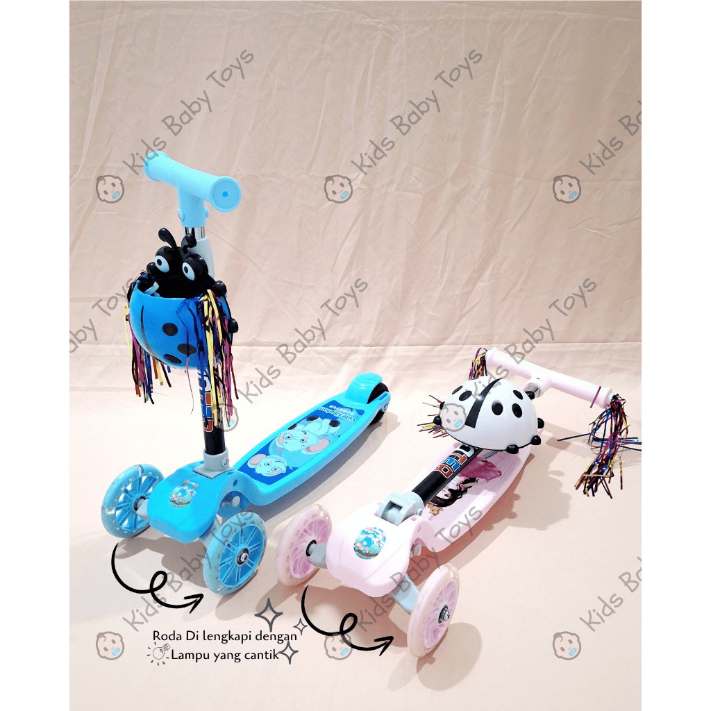 SCOOTER ANAK / OTOPED ANAK LUCU / SCOOTER LUCU / SCOOTER MUSIK / SCOOTER KERANJANG / OTOPED SCOOTER 