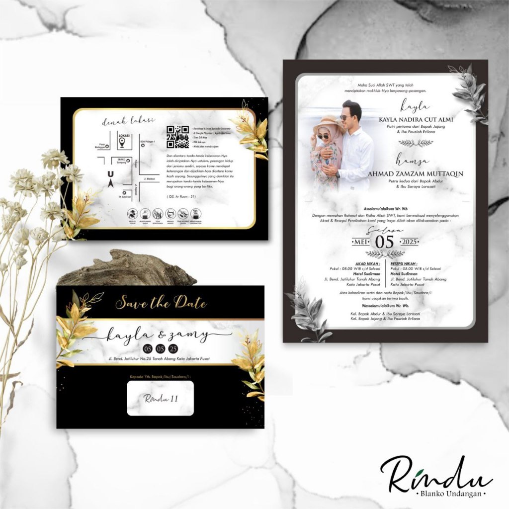 Rindu 11 Blanko Undangan | Free File Setting