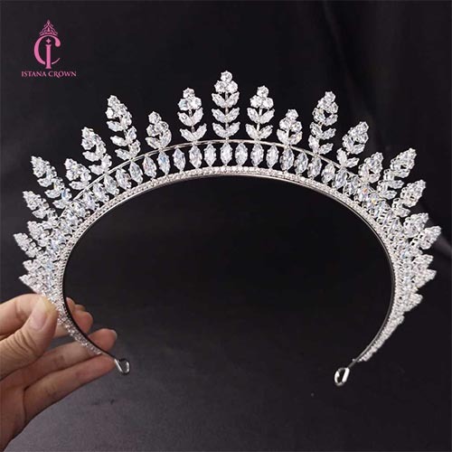 Sydney zircon crown  - Mahkota Pengantin zircon Viral - Aurel Crown