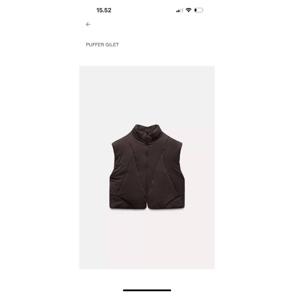 ZARA puffer gilet NEW