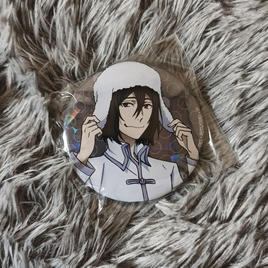 Official Bungo Stray Dogs Merchandise Fyodor Dostoevsky Hologram Can Badge Hat Bsd merch Fyodor merc