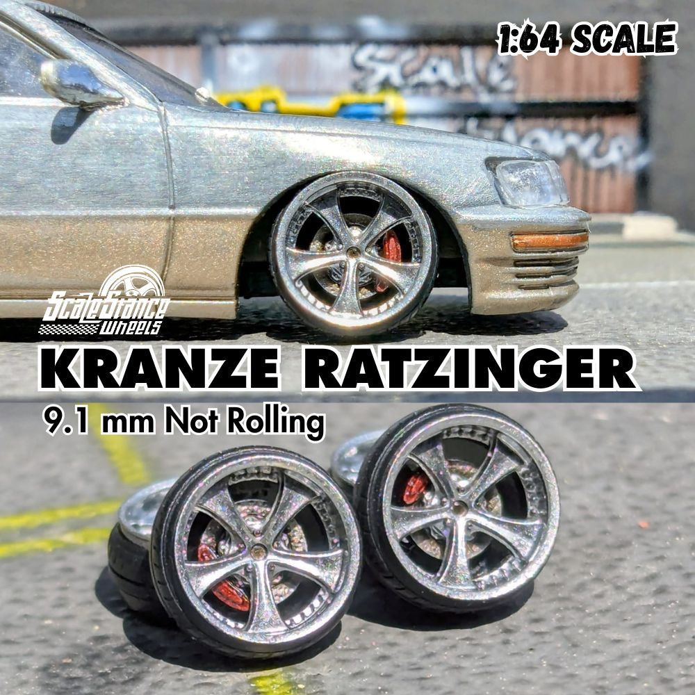 Velg Diecast Weds Kranze Ratzinger 9.1mm Skala 1:64 Scale Stance Mini Scale