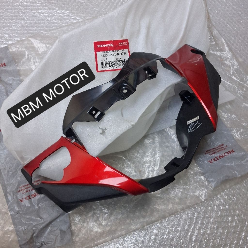 COVER BATOK DEPAN HONDA SUPRA X125 X 125 BATMAN BETMEN MERAH ORI AHM 53205-KVL-N00CSR