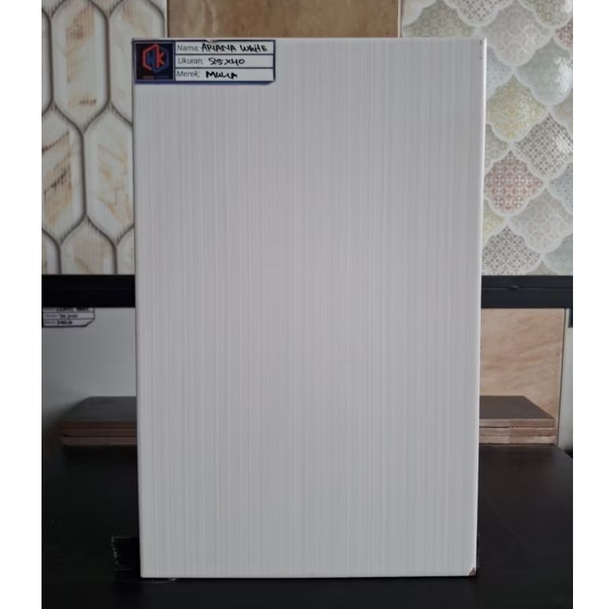 Keramik Dingding 25X40 Ariana White || Mulia Tile