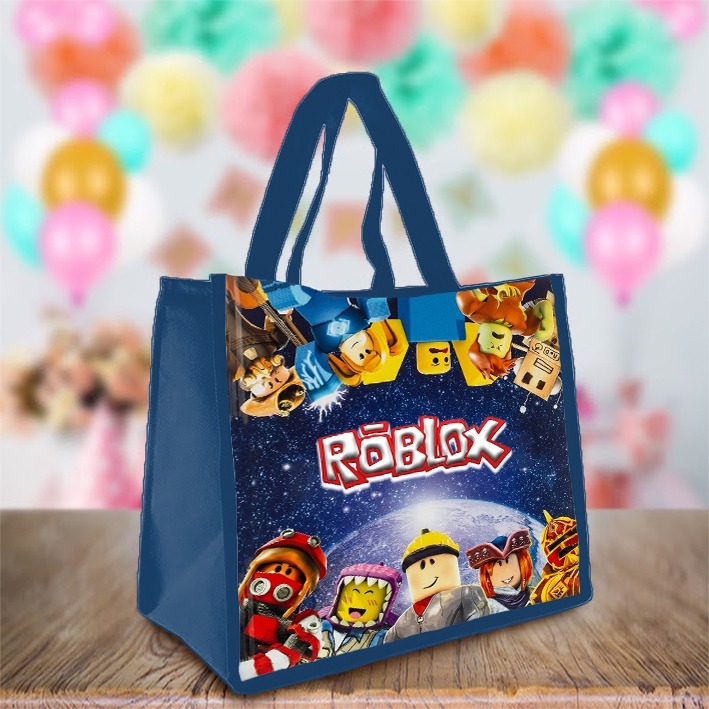 Goodie bag tas Besek Ultah Souvenir Ulang tahun ROBLOX 02 Custom