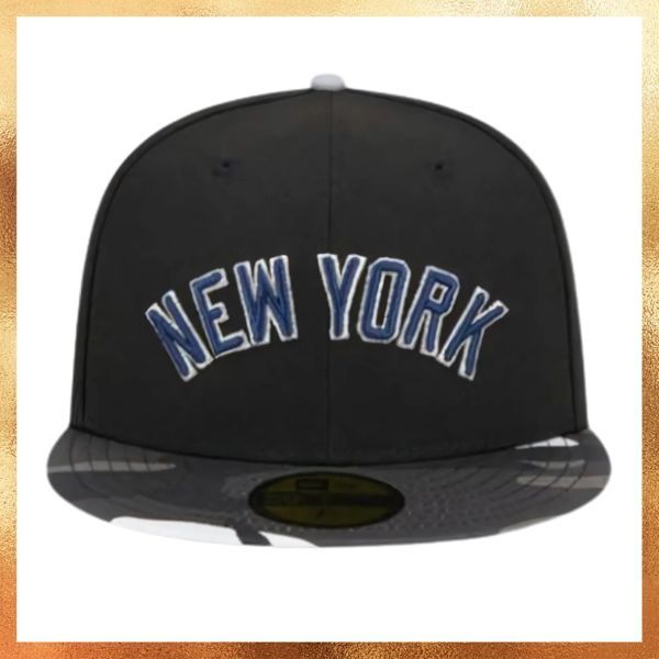 Topi New Era x New York Yankees Metallic Camo 100th Anniversary Patch 59FIFTY Hat Original