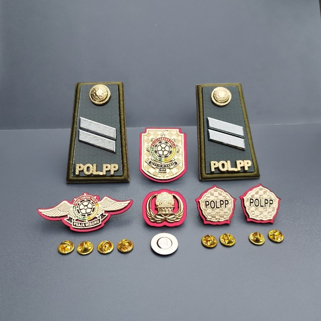 Paket Atribut Pol Pp Pangkat 2A 2B 2C 2D / 3A 3B 3C 3D / 4A 4B Satpol Pp Lengkap Premium