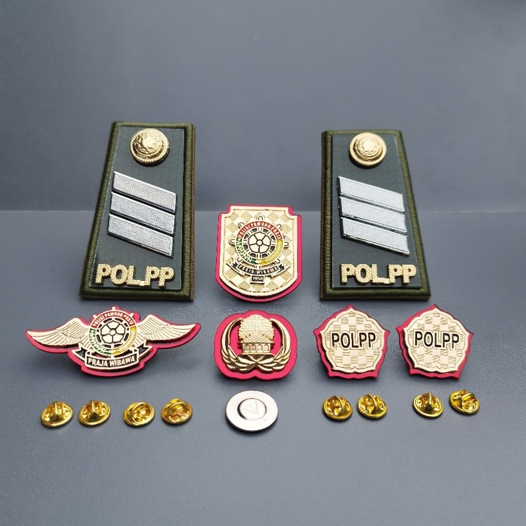 Paket Atribut Pol Pp Pangkat 2A 2B 2C 2D / 3A 3B 3C 3D / 4A 4B Satpol Pp Lengkap Premium