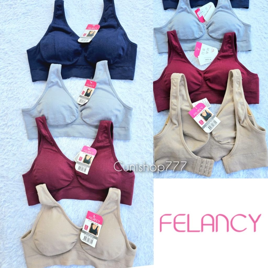BRA FELANCY TANPA KAWAT BUSA NORMAL 34B 36B 38B BH WANITA SPORT BRALETTE 071-02014B