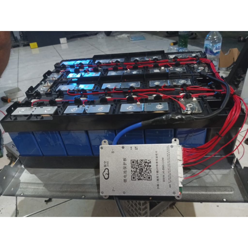 Lifepo4 48V 100Ah plus BMS jikong sudah balance