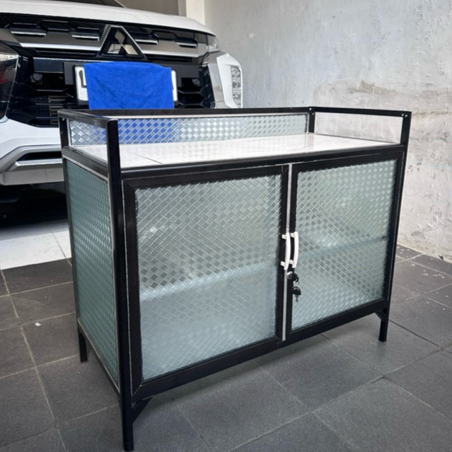 rak kompor / tempat kompor / rak kompor + rak piring kaca