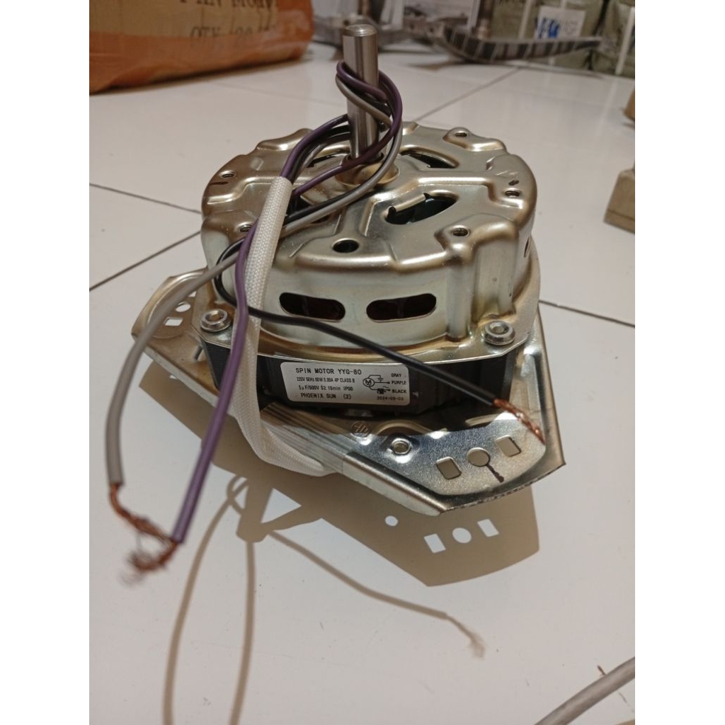 dinamo spin dinamo pengring mesin cuci sharp original ES-T1290WA-BL ES-T1290WA-PK ES-T1490WA-BL ES-T