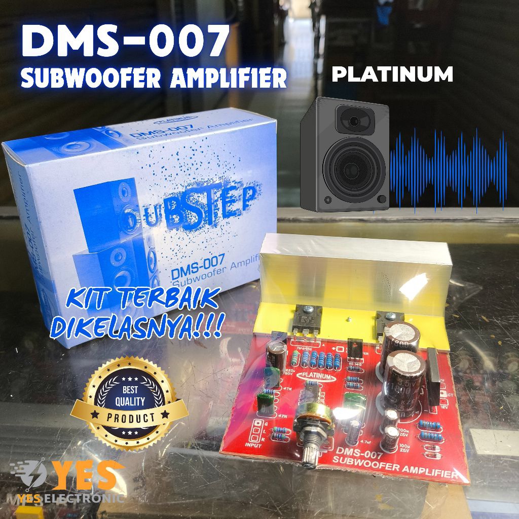 KIT SUBWOOFER AMPLIFIER PLATINUM DMS-007 TIP MOSPEC KIT SUBWOOFER AMPLIFIER KIT POWER SUBWOOFER
