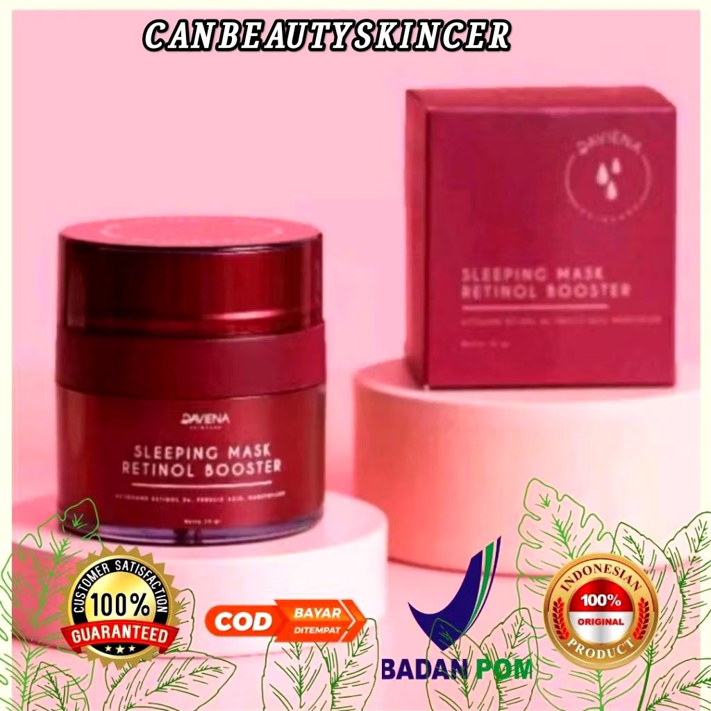 🩷CBS- SLEEPING MASK RETINOL BOOSTER DAVIENA SKINCARE BPOM 100% ORIGINAL