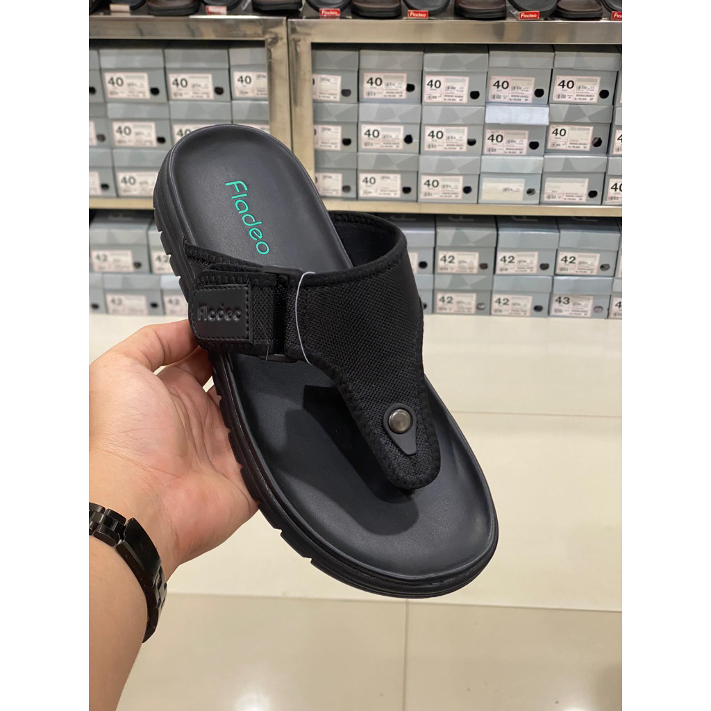 FLADEO MEN ORIGINAL 100% | Sandal Jepit Pria | Bahan Kulit Sintetis Nyaman