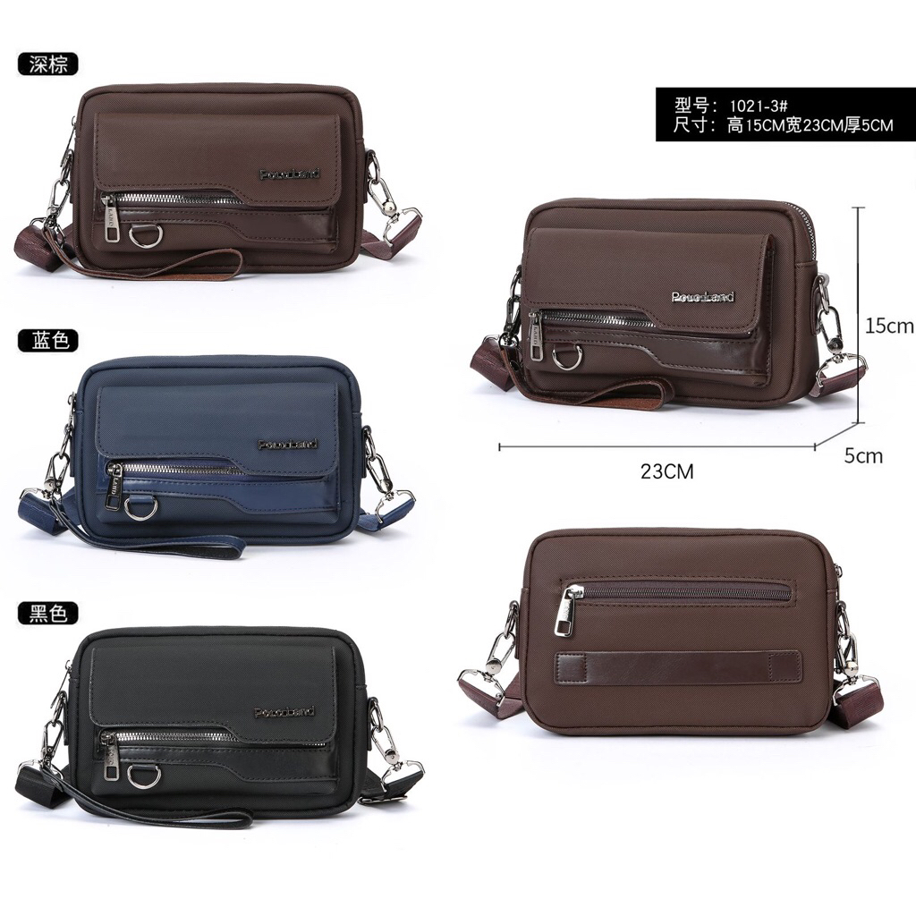 1021-3 Polo Land Sling Bag Tas pria /Tas Slempang/Tas
