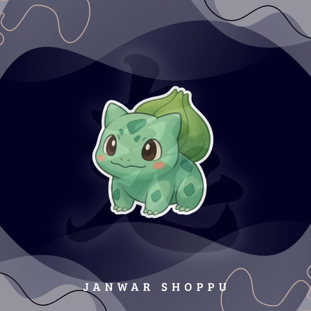 Gantungan Kunci - Bulbasaur - Pokemon - Keychain/Phone Strap/Gantungan HP.