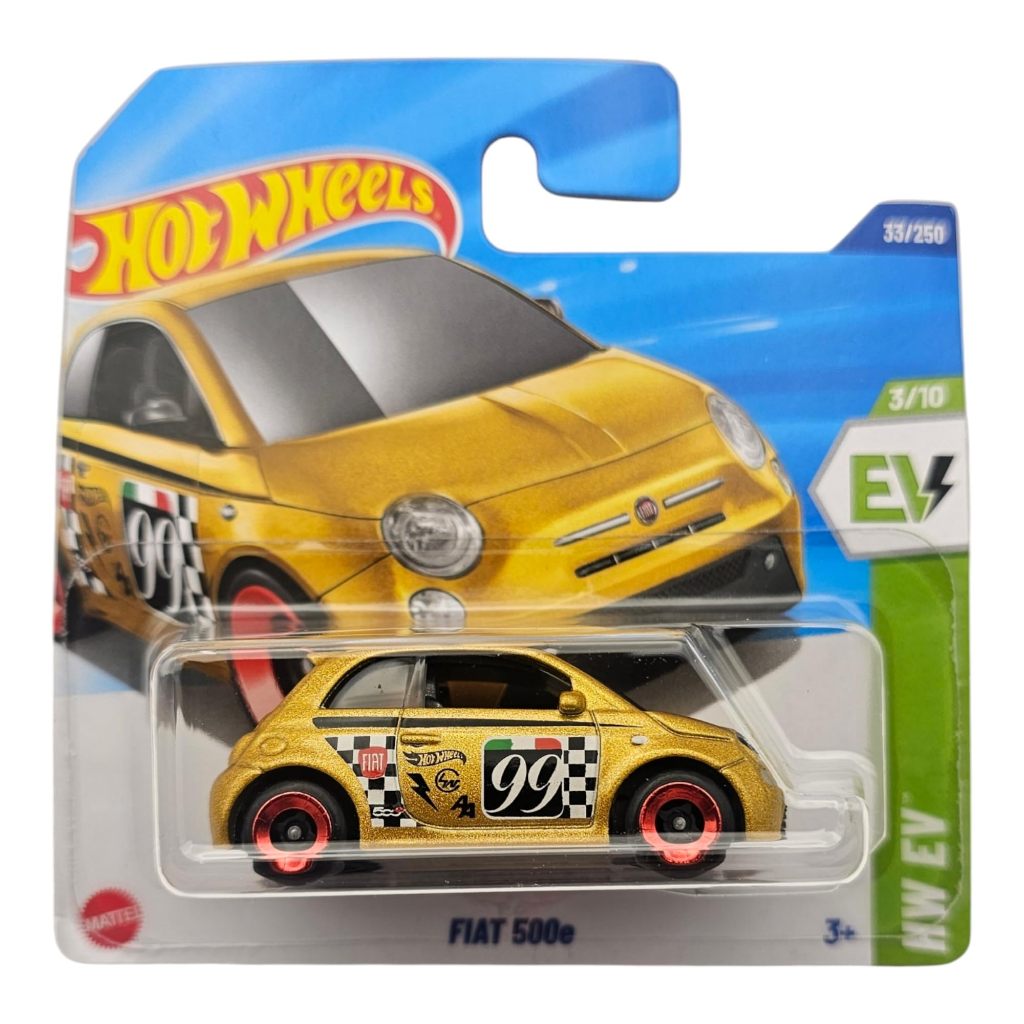 Hot Wheels Fiat 500e 2025 Gold 99