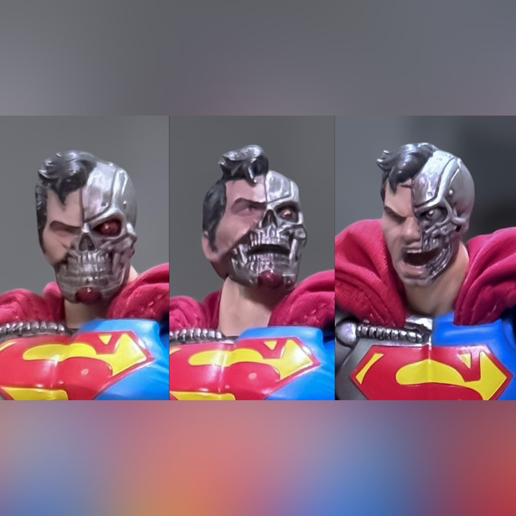 Custom Painted HS Set Mafex Cyborg Superman