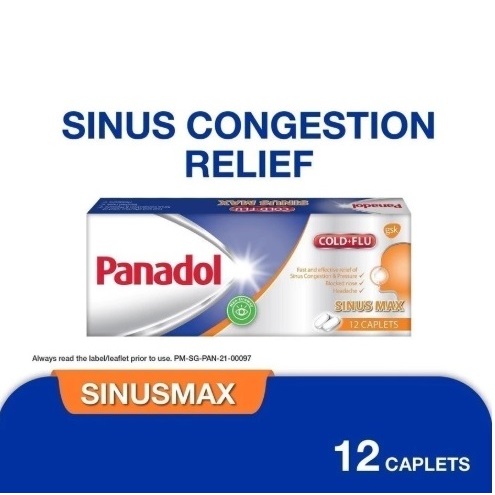 Panadol Cold + Flu Sinus MAX 12 Caplets SinusMAX Singapore