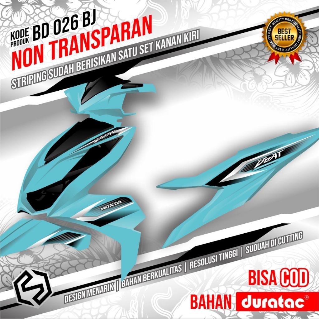 Striping variasi thailand beat deluxe 2020/2021 BD 019/027 Bj